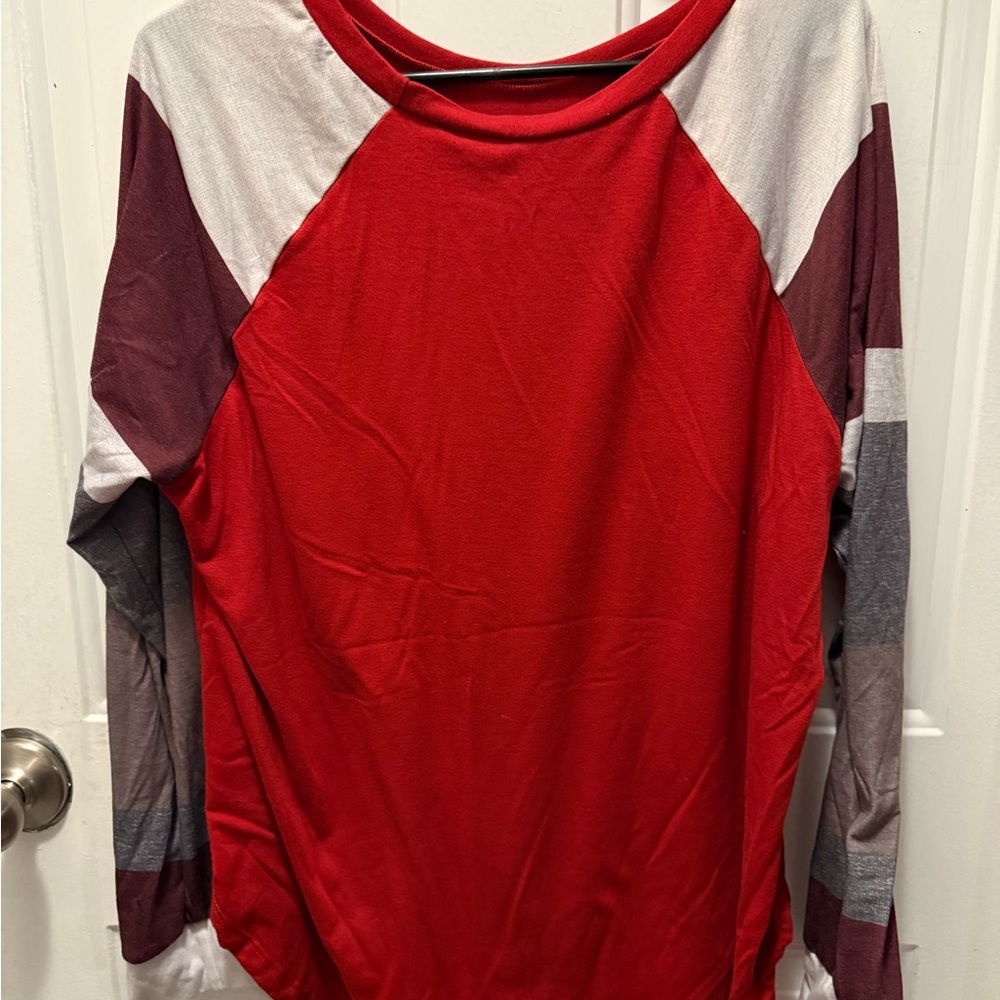 Colorblock Long Sleeve Top